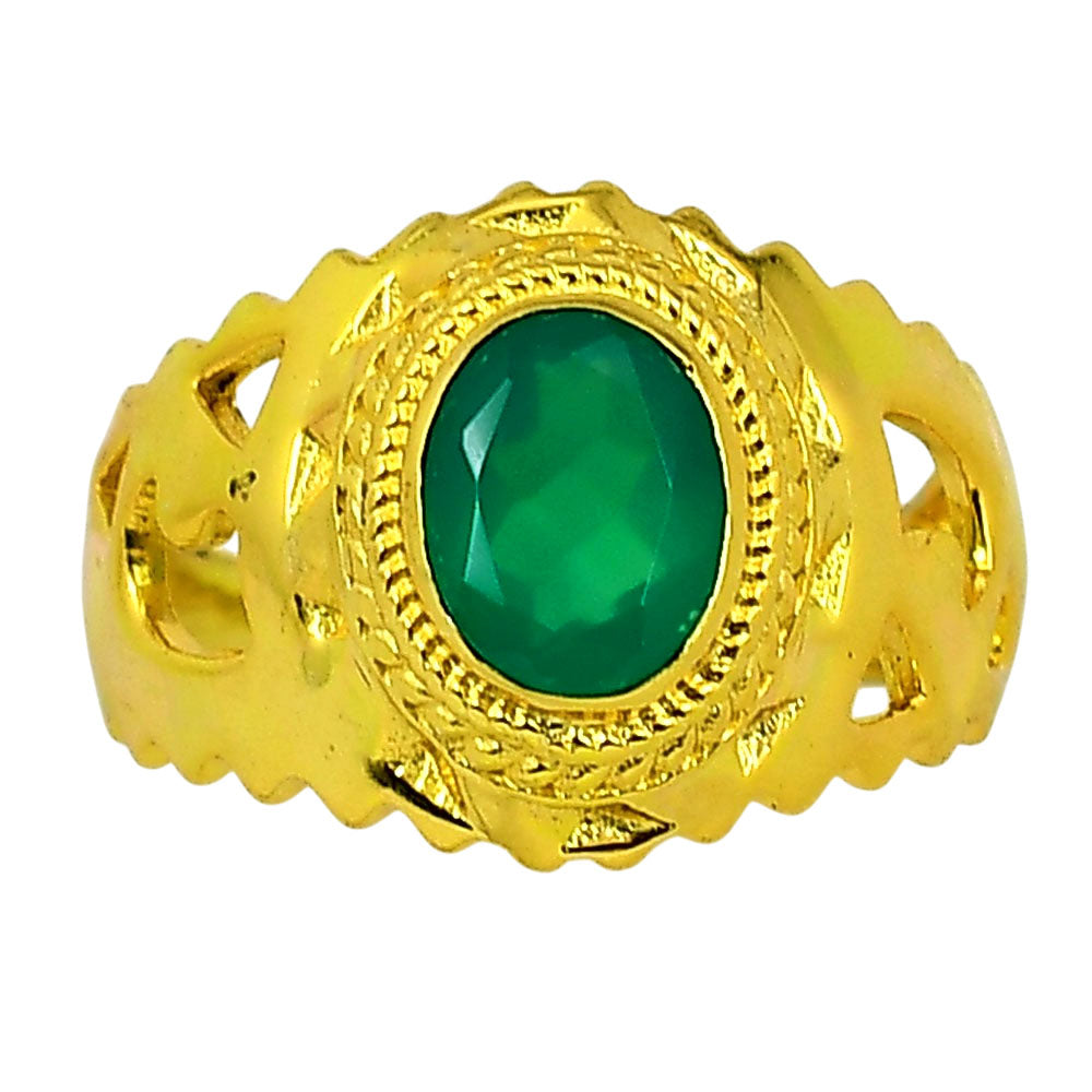 Green Onyx Ring size-9 RM-1299 TR01232