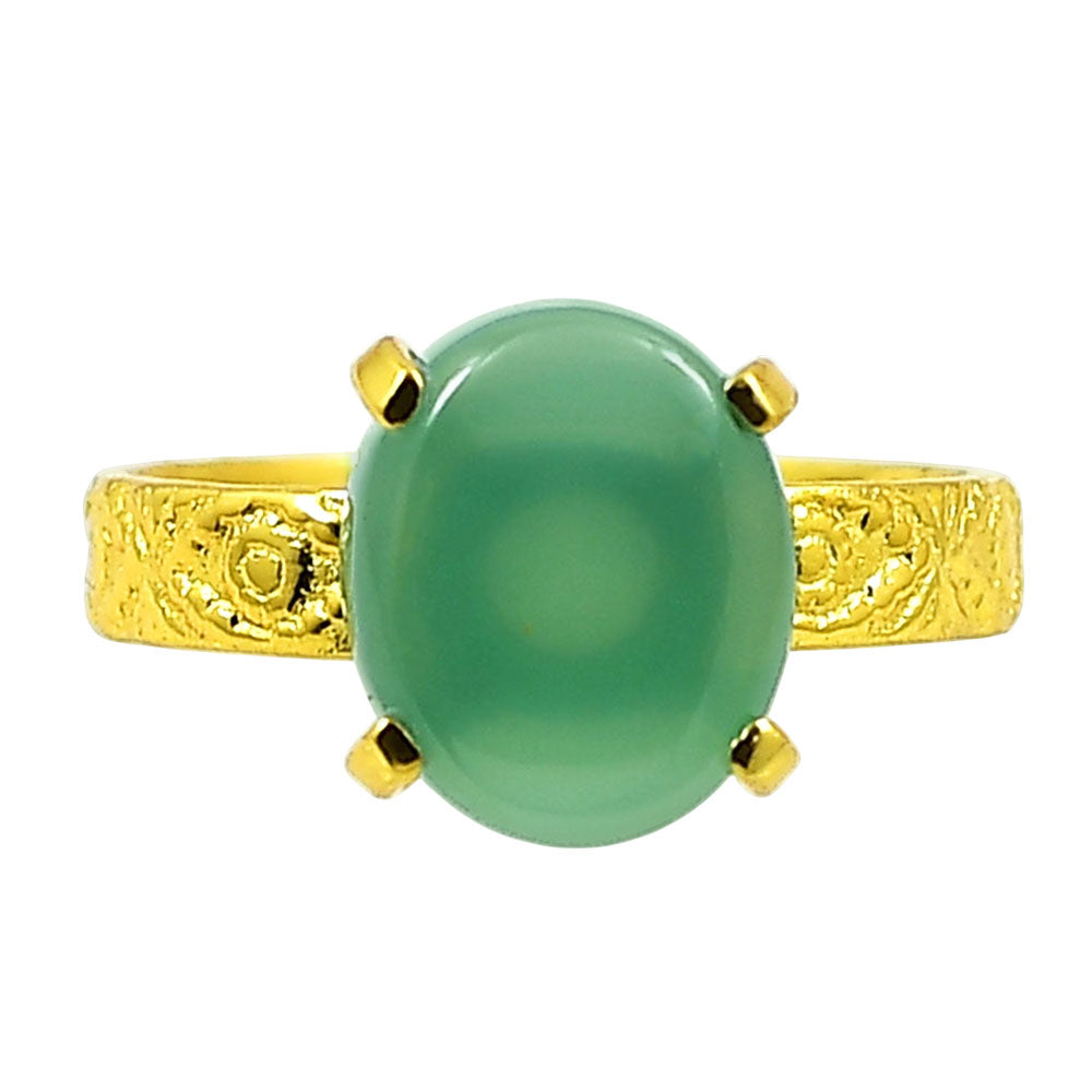 Milky Chalcedony Ring size-10 RM-1019 TR01311