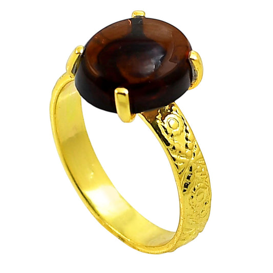 Hessonite Garnet Ring size-9 RM-1019 TR01315