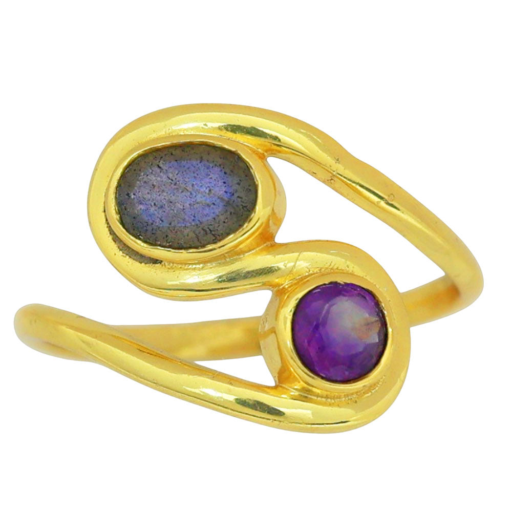 Blue Labradorite Ring size-7 RM-1039 TR01326