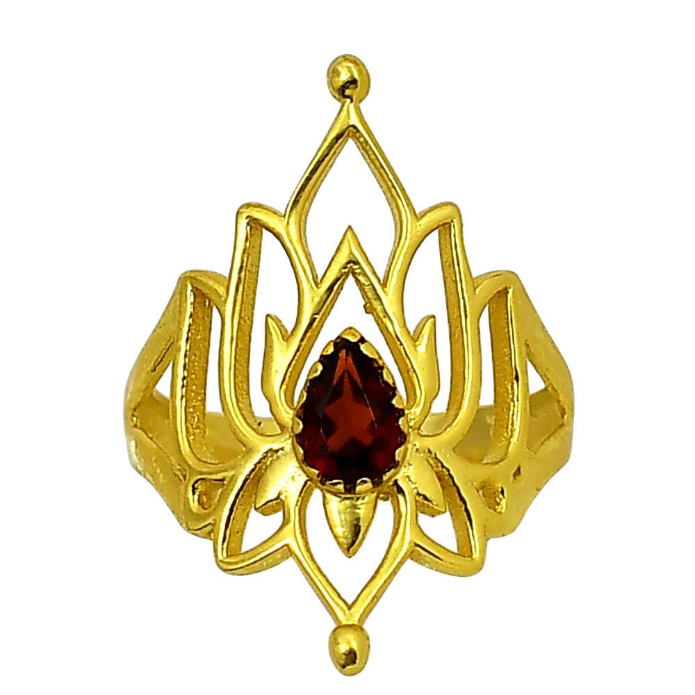 Hessonite Garnet Ring size-7 RM-1526 TR01336
