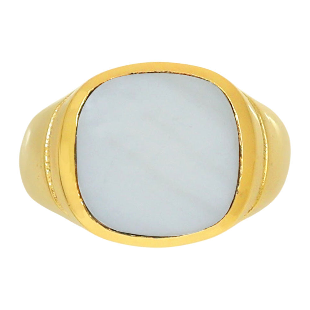 White Opal Ring size-10 RM-1115 TR01343