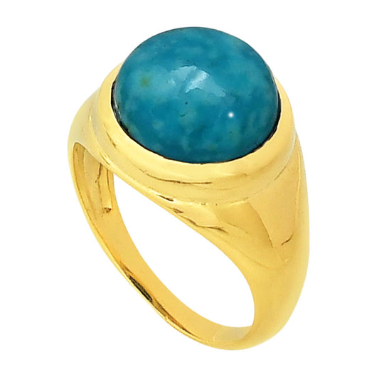 Turquoise Magnesite Ring size-8.5 RM-1115 TR01373