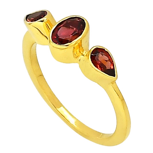 Hessonite Garnet Ring size-6 RM-1756 TR01407