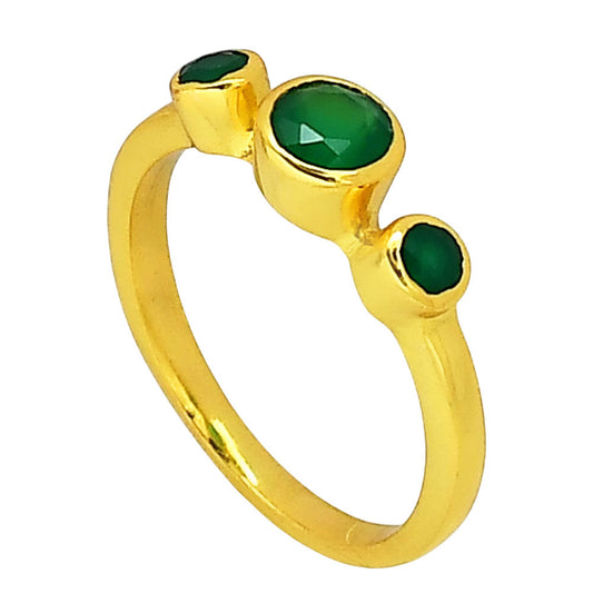 Green Onyx Ring size-6 RM-1764 TR01432