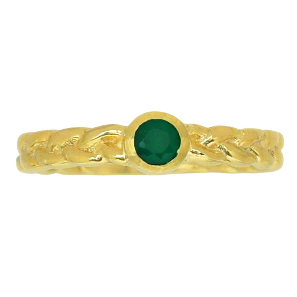 Green Onyx Ring size-5.5 RM-1063 TR01442