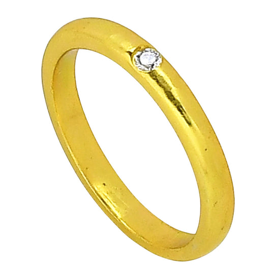 White Zircon Ring size-6 RM-1780 TR01447