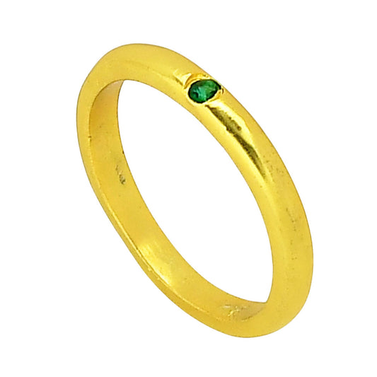 Green Tourmaline Ring size-6.5 RM-1780 TR01448