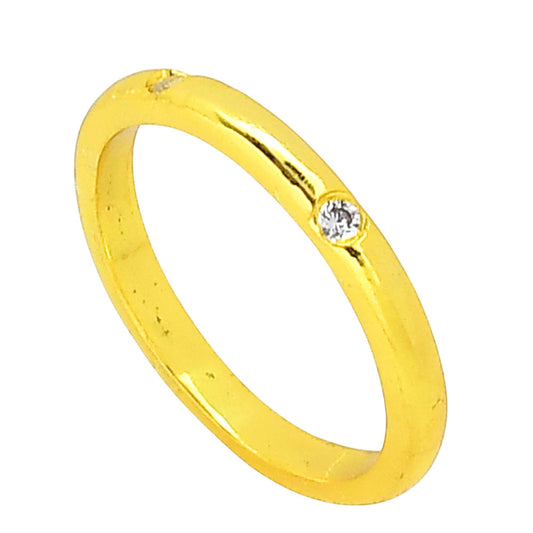 White Zircon Ring size-5 RM-1780 TR01452