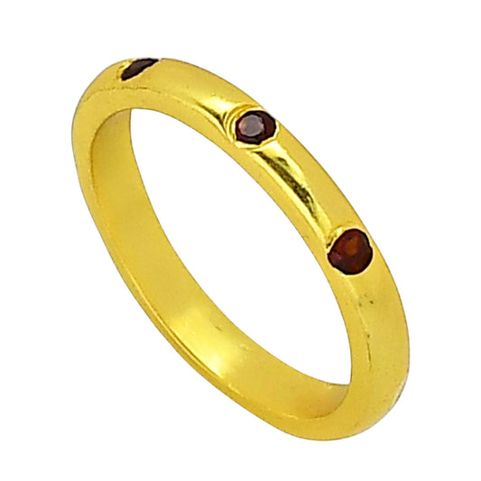 Hessonite Garnet Ring size-5 RM-1780 TR01454