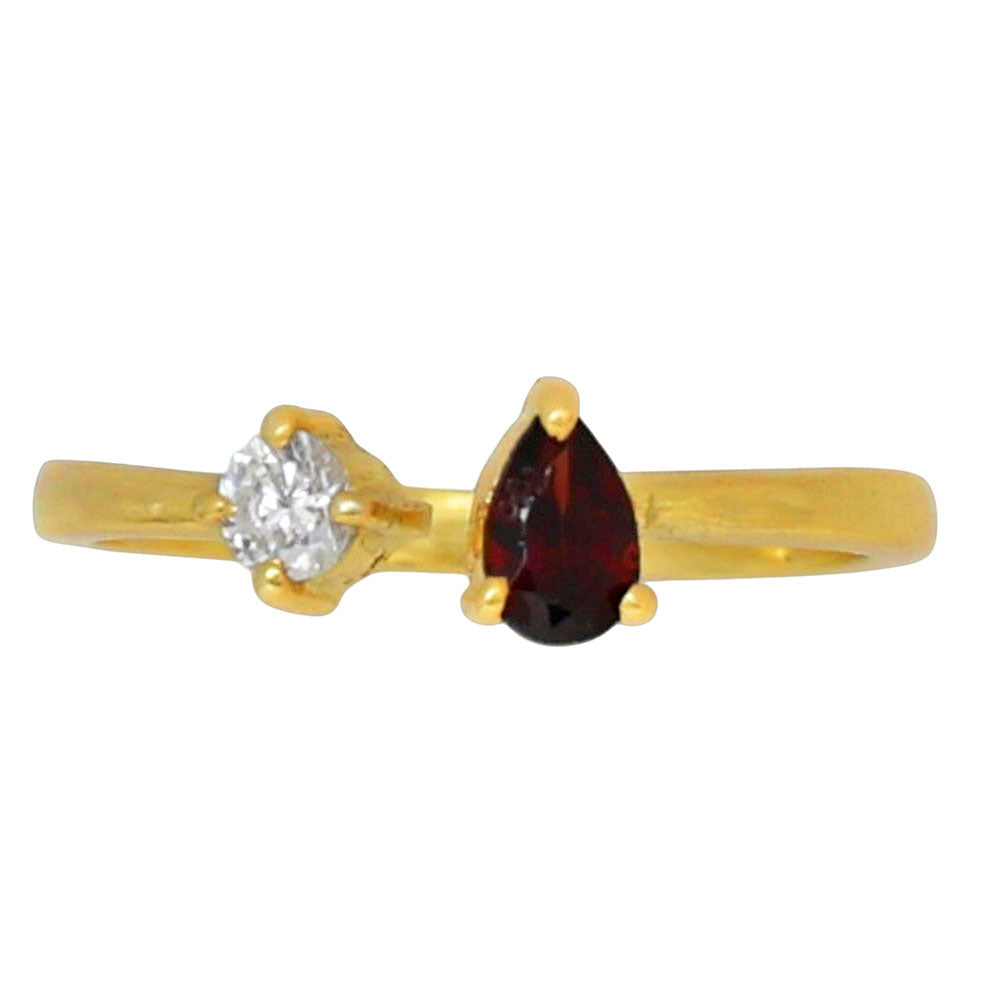 Hessonite Garnet Ring size-5 RM-1788 TR01463