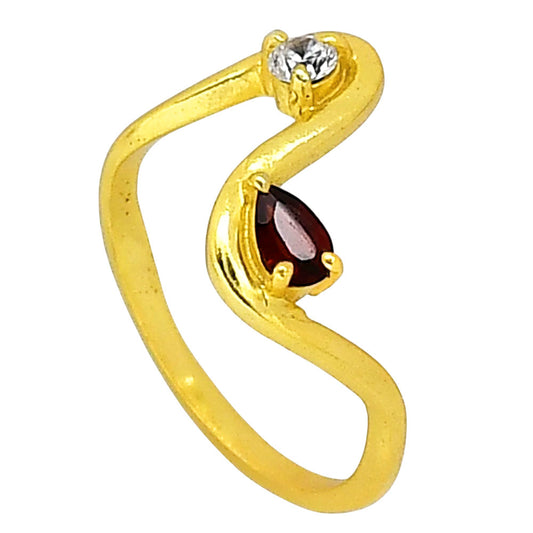 Hessonite Garnet Ring size-6 RM-1786 TR01476