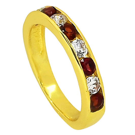 Hessonite Garnet Ring size-6 RM-1777 TR01478