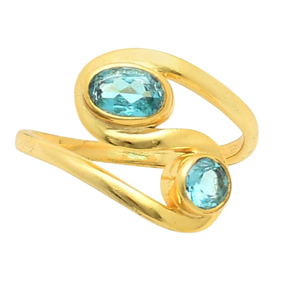 London Blue Topaz Ring size-7 RM-1039 TR01488