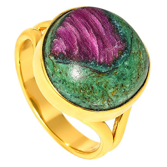 Ruby-Zoisite Ring size-8 RM-1002 TR01517