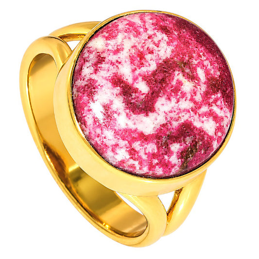 Pink Thulite Ring size-7 RM-1002 TR01545