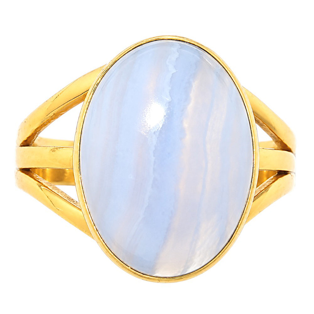 Blue Lace Agate Ring size-7 RM-1003 TR01593