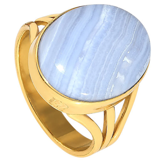 Blue Lace Agate Ring size-9 RM-1003 TR01597