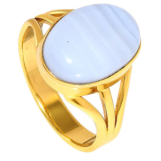 Blue Lace Agate Ring size-10 RM-1003 TR01601
