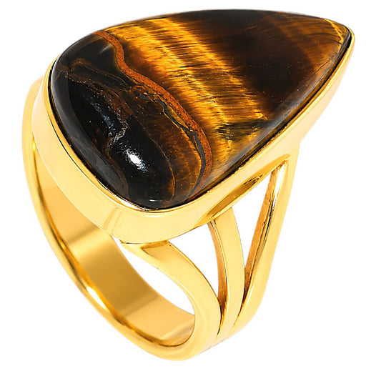 Blue Tiger Eye Ring size-6 RM-1003 TR01604
