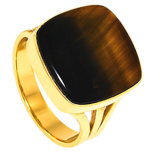 Blue Tiger Eye Ring size-7 RM-1003 TR01608