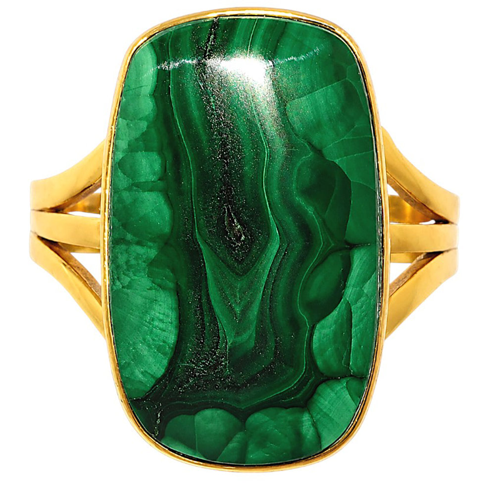 Malachite Eye Ring size-8 RM-1003 TR01675