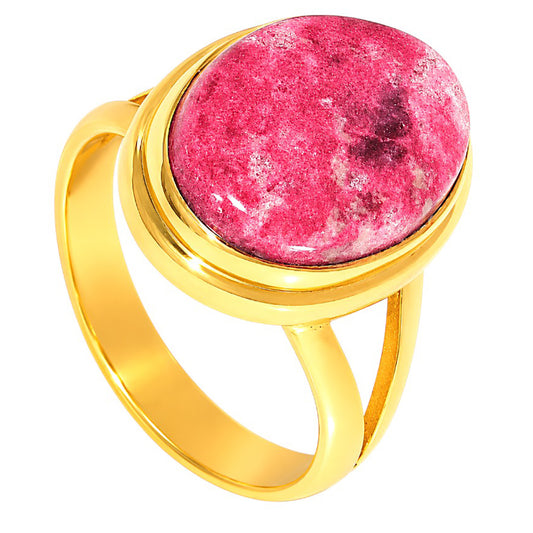 Pink Thulite Ring size-8 RM-1008 TR01683