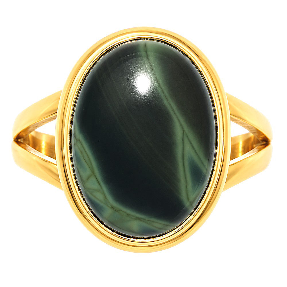 Spider Web Obsidian Ring size-6 RM-1008 TR01689