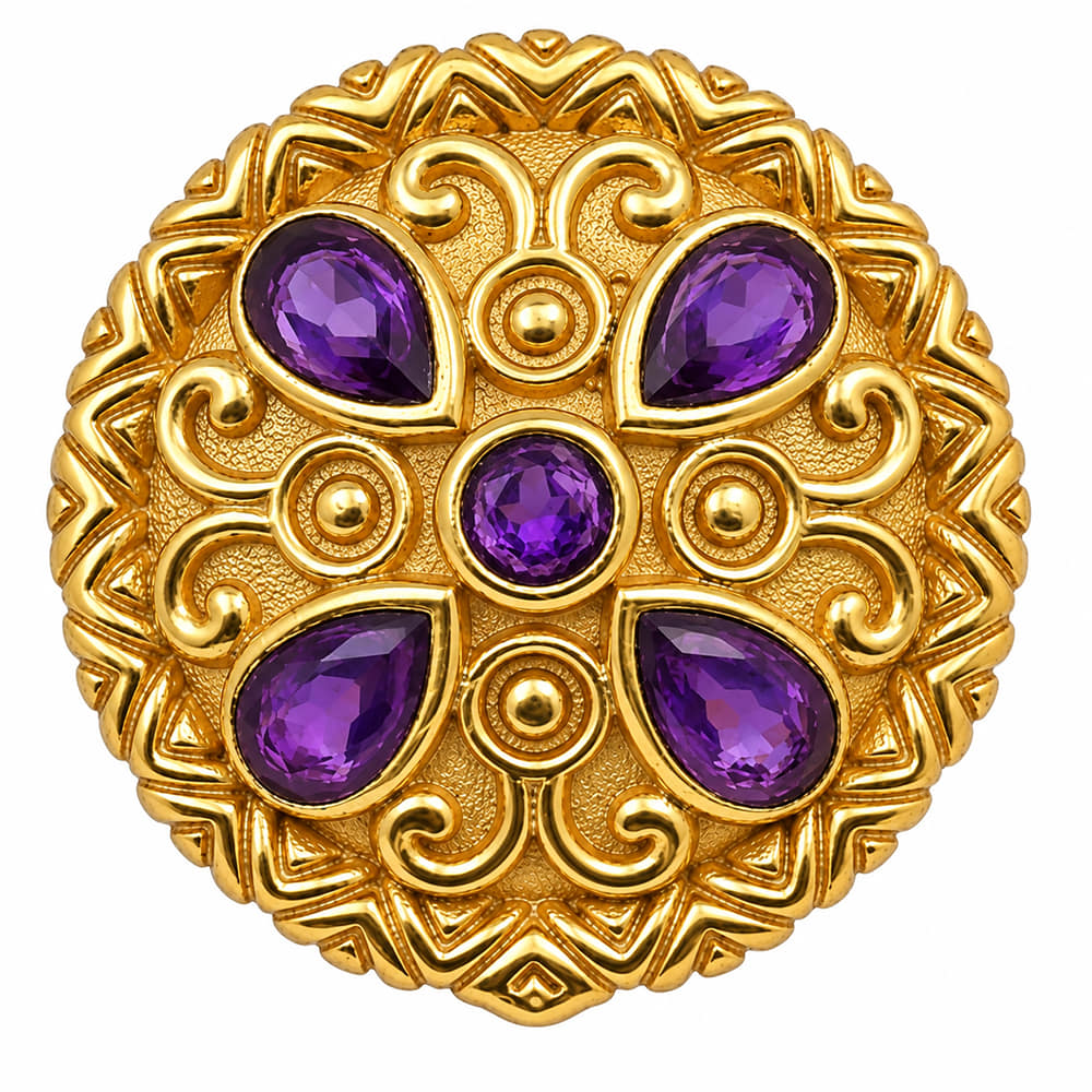 African Amethyst Ring size-7 RM-1792 TR01808