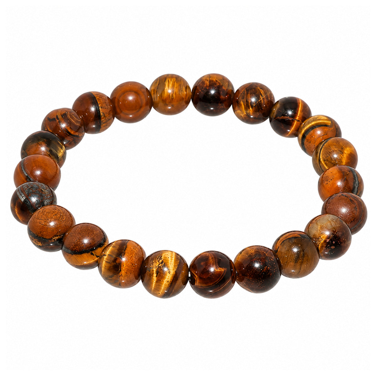 Natural Tiger Eye Unisex Bracelet for Protection, Courage & Good Luck Stone UBB1001