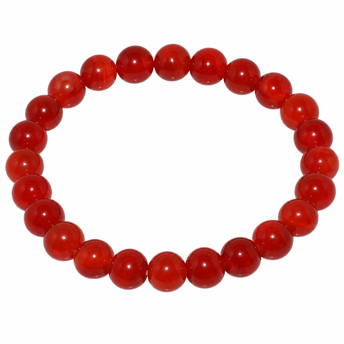 Natural Red Carnelian Unisex Bracelet for Courage, Confidence & Vitality UBB1005