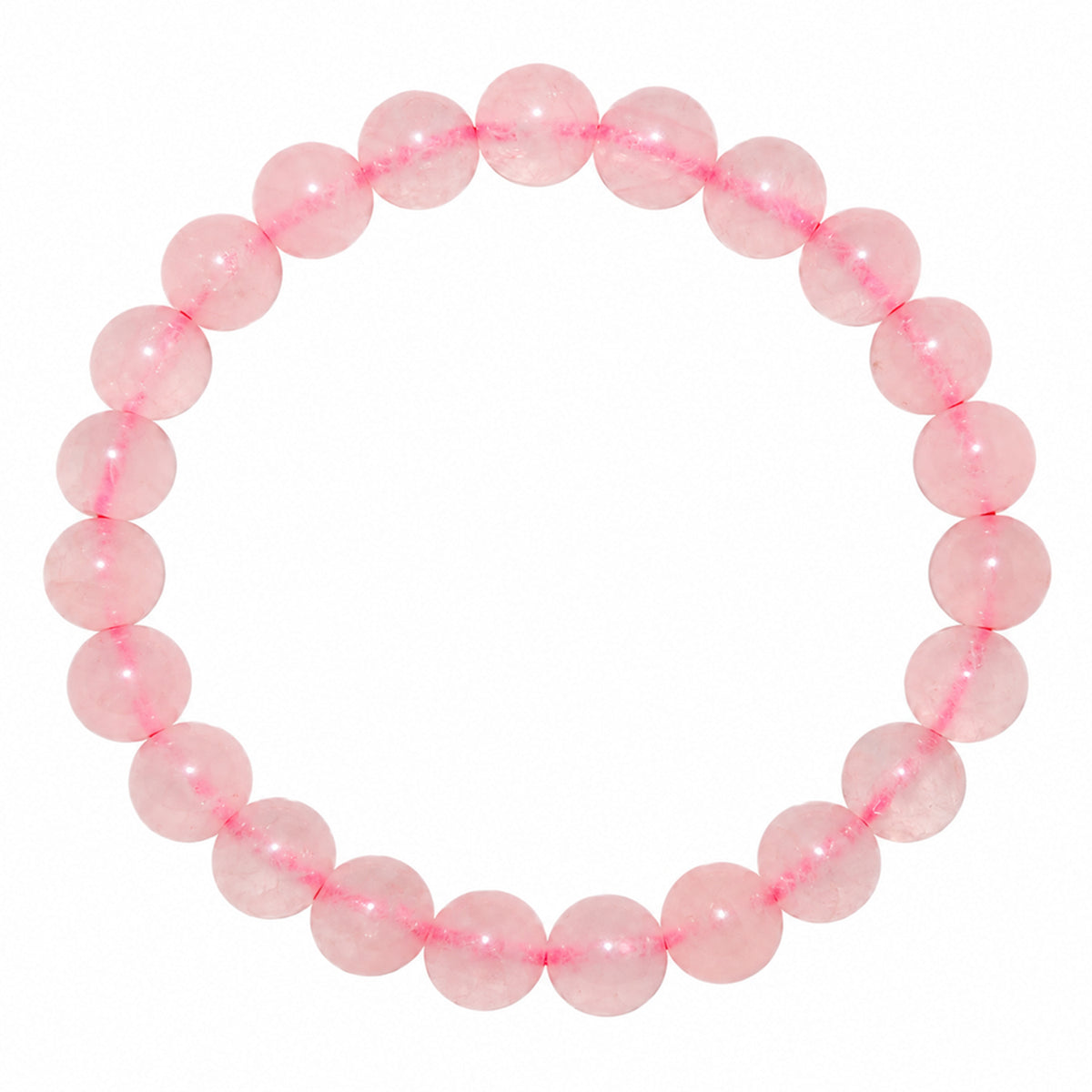 Natural Rose Quartz Unisex Bracelet for Love, Compassion & Emotional Healing UBB1006
