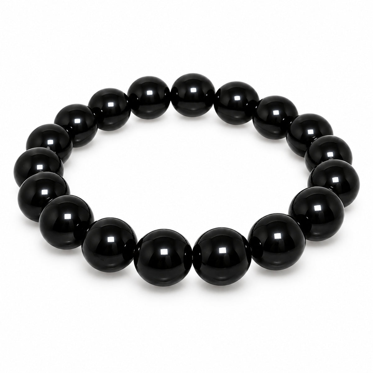 Natural Black Obsidian Unisex Bracelet for Protection, Grounding & Healing UBB1009