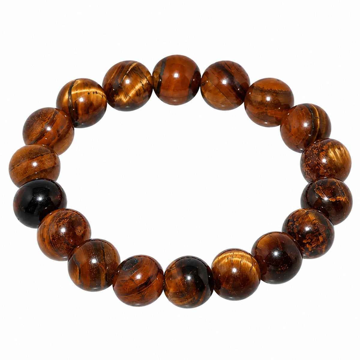 Natural Tiger Eye Unisex Bracelet for Protection, Courage & Good Luck Stone UBB1010