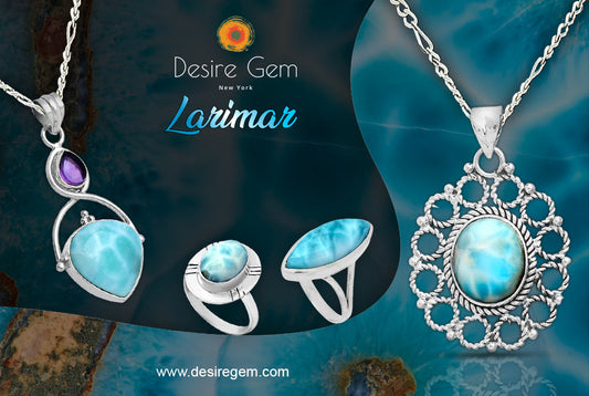 The Caribbean Treasure: Natural Larimar Gemstone Properties, Birthstone Benefits & Silver Jewelry by Desiregem
