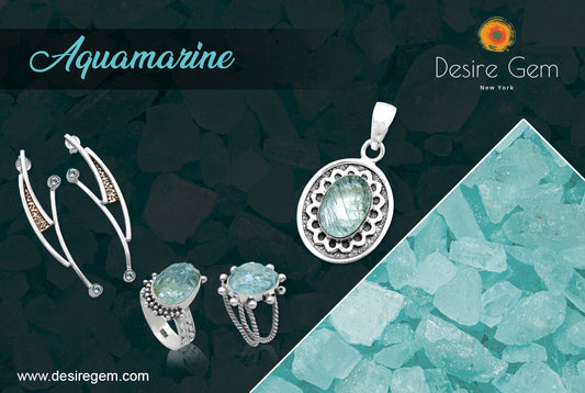 Natural Aquamarine Gemstone: Healing Properties, Birthstone, Benefits & Silver Jewelry | Wholesale Aquamarine Jewelry Manufacturer USA