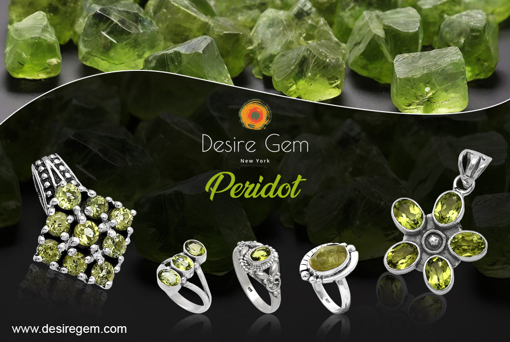 Natural Peridot Gemstone: Healing Properties, Birthstone Benefits, Origins & Sterling Silver Jewelry by Desiregem