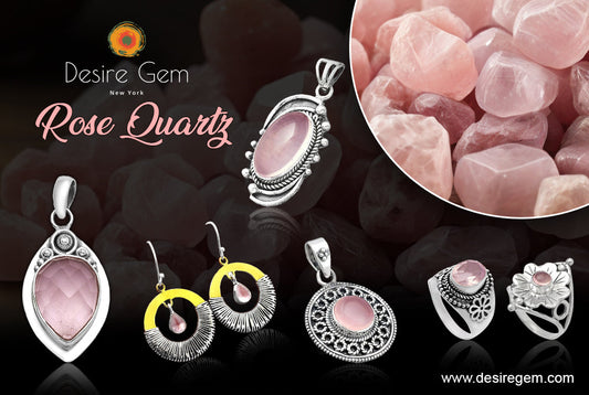 Natural Rose Quartz Gemstone: Healing Properties, Birthstone, Benefits, Origin & Silver Jewelry