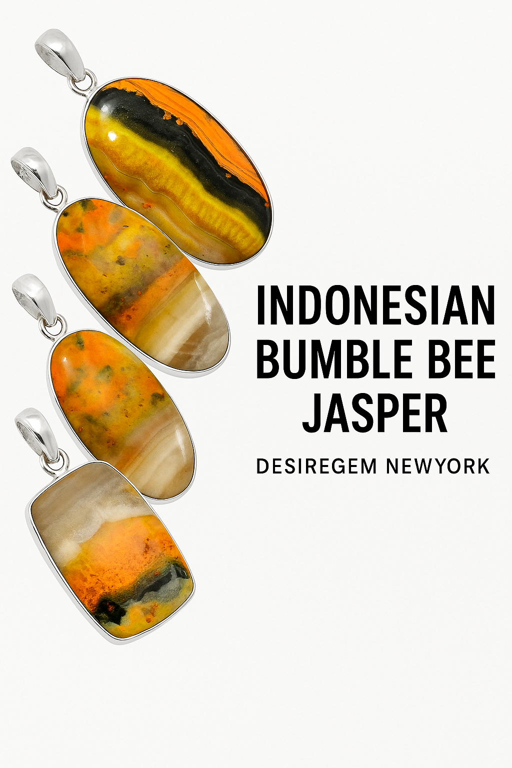 Indonesian Bumble Bee Jasper: Meaning, Healing Properties, Origin, 925 Sterling Silver Jewelry (Wholesale)