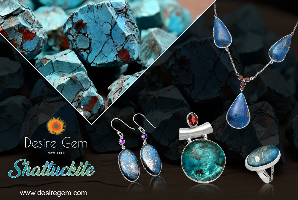 Natural Shattuckite Gemstone: Healing Properties, Birthstone Meaning, Benefits, Origin & Silver Jewelry Styles