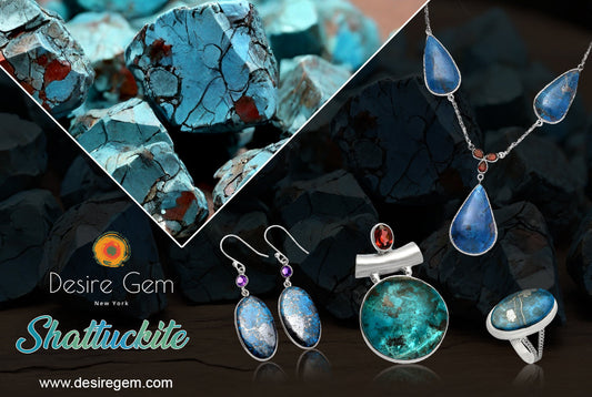 Natural Shattuckite Gemstone: Healing Properties, Birthstone Meaning, Benefits, Origin & Silver Jewelry Styles