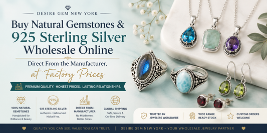 Buy Natural Gemstones & 925 Sterling Silver Wholesale Online — Direct From the Manufacturer, at Factory Prices
