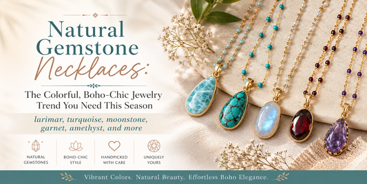Natural Gemstone Necklaces: The Colorful, Boho-Chic Jewelry Trend You Need This Season