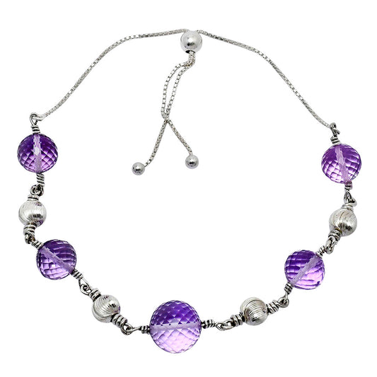 Premium Amethyst Checker - Brazil Bracelet B-1024 11-EB10030