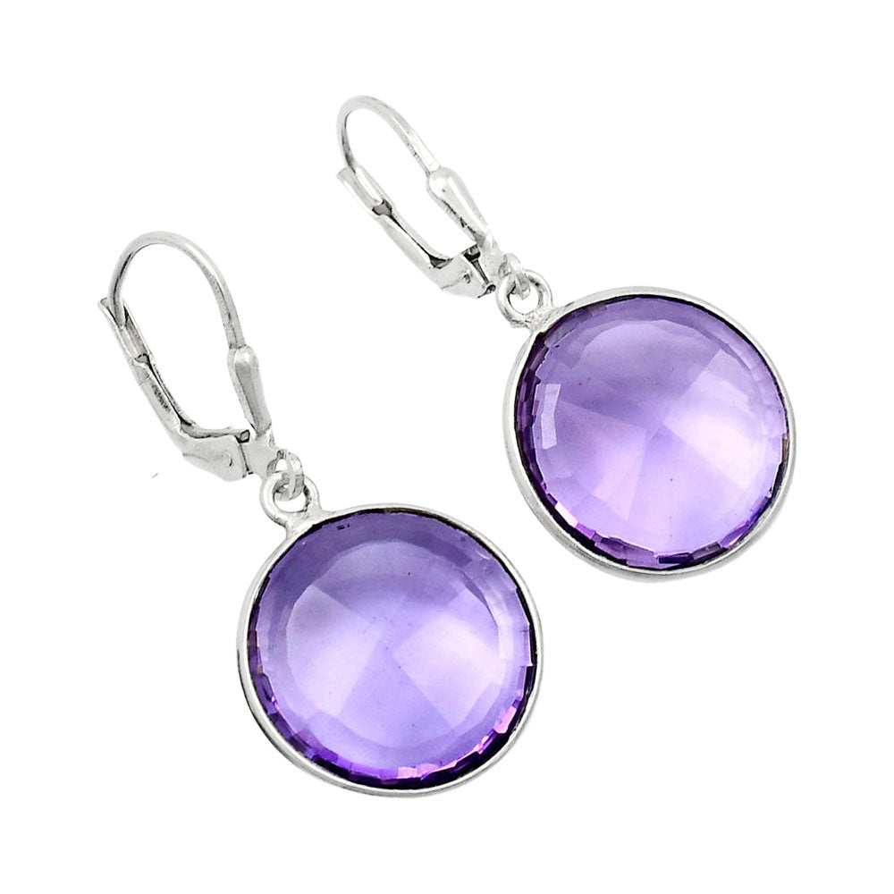 Fancy Cut Premium Quality Amethyst Earrings E-1254 11-EE10006