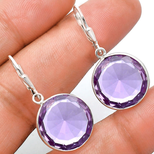 Fancy Cut Premium Quality Amethyst Earrings E-1254 11-EE10007