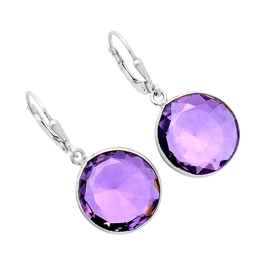 Fancy Cut Premium Quality Amethyst Earrings E-1254 11-EE10007