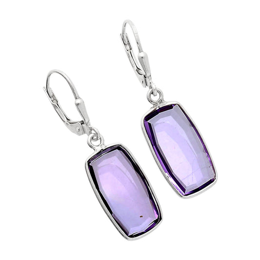 Fancy Cut Premium Quality Amethyst Earrings E-1254 11-EE10008