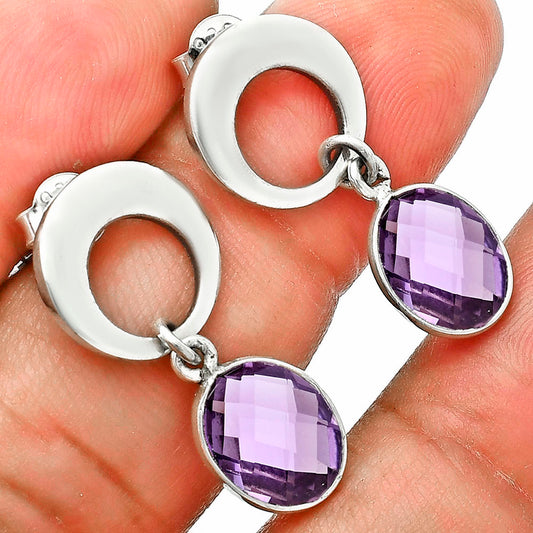 Premium Quality Amethyst - Brazil Earrings E-1259 11-EE10041