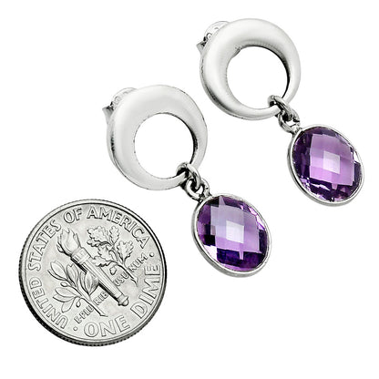 Premium Quality Amethyst - Brazil Earrings E-1259 11-EE10041